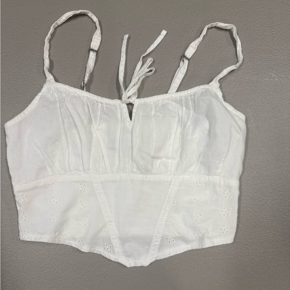White Crop Top